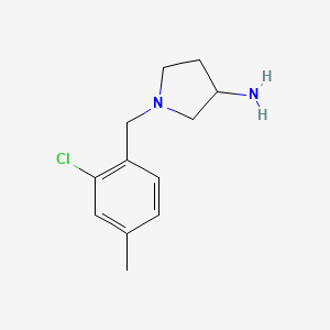 1-(2-Chloro-4-methylbenzyl)pyrrolidin-3-amine