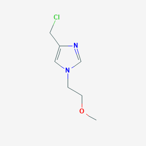 molecular formula C7H11ClN2O B1474880 4-(chloromethyl)-1-(2-methoxyethyl)-1H-imidazole CAS No. 1695064-15-3