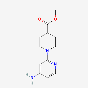Methyl 1-(4-aminopyridin-2-yl)piperidine-4-carboxylate
