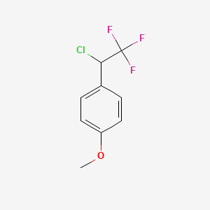 molecular formula C9H8ClF3O B14749044 1-(1-Chloro-2,2,2-trifluoroethyl)-4-methoxybenzene CAS No. 1427-34-5