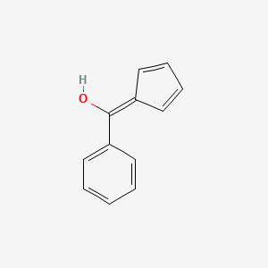 molecular formula C12H10O B14749056 1-Cyclopenta-2,4-dienylidene(phenyl)methanol 