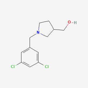 molecular formula C12H15Cl2NO B1474906 (1-(3,5-Dichlorobenzyl)pyrrolidin-3-yl)methanol CAS No. 1600448-01-8