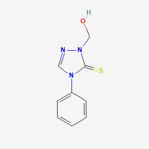 delta(sup 2)-1,2,4-Triazoline-5-thione, 1-(hydroxymethyl)-4-phenyl-