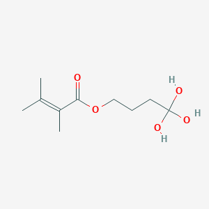 4,4,4-Tris(oxidanyl)butyl 2,3-dimethylbut-2-enoate