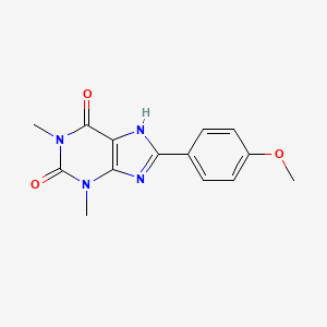 8-(4-Methoxy-phenyl)-1,3-dimethyl-3,7-dihydro-purine-2,6-dione