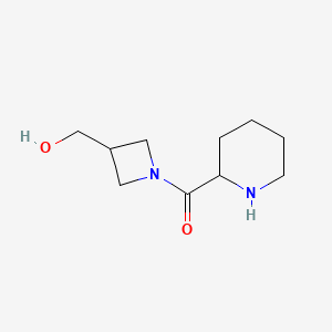 molecular formula C10H18N2O2 B1474914 (3-(Hydroxymethyl)azetidin-1-yl)(piperidin-2-yl)methanone CAS No. 1692654-79-7