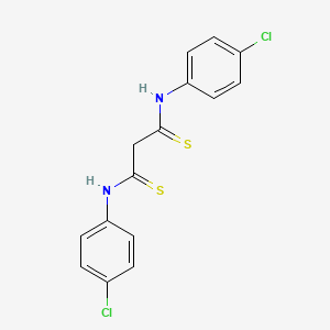 N~1~,N~3~-Bis(4-chlorophenyl)propanebis(thioamide)