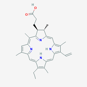 3-[(2S,3S)-8-Ethenyl-13-ethyl-3,7,12,17,20-pentamethyl-2,3-dihydroporphyrin-2-yl]propanoic acid