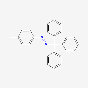 molecular formula C26H22N2 B14749175 (E)-1-(4-Methylphenyl)-2-(triphenylmethyl)diazene CAS No. 982-99-0