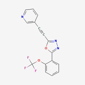 2-(2-pyridin-3-ylethynyl)-5-[2-(trifluoromethoxy)phenyl]-1,3,4-oxadiazole