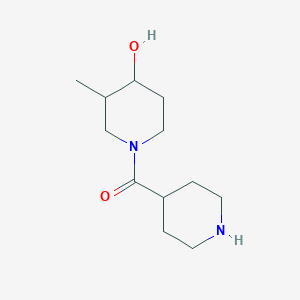 molecular formula C12H22N2O2 B1474930 (4-Hydroxy-3-methylpiperidin-1-yl)(piperidin-4-yl)methanone CAS No. 1602079-43-5