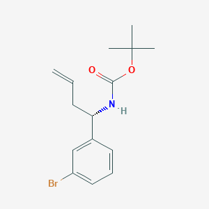 tert-butyl N-[(1S)-1-(3-bromophenyl)but-3-en-1-yl]carbamate