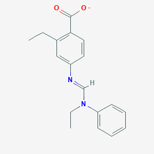 2-ethyl-4-[(N-ethylanilino)methylideneamino]benzoate