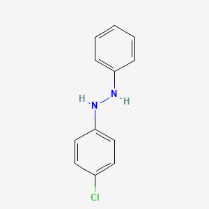 molecular formula C12H11ClN2 B14749376 1-(4-Chlorophenyl)-2-phenylhydrazine CAS No. 949-88-2