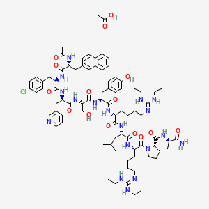 Ac-D-2Nal-D-Phe(4-Cl)-D-3Pal-Ser-Tyr-D-hArg(Et,Et)-Leu-hArg(Et,Et)-Pro-D-Ala-NH2.CH3CO2H