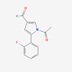 1-Acetyl-5-(2-fluorophenyl)-1H-pyrrole-3-carbaldehyde