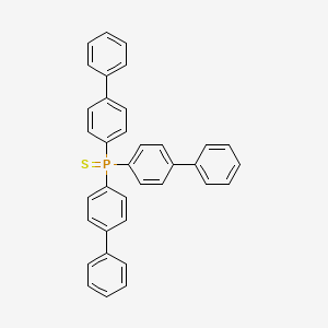 molecular formula C36H27PS B14749401 Tri([1,1'-biphenyl]-4-yl)(sulfanylidene)-lambda~5~-phosphane CAS No. 5032-61-1