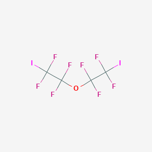 molecular formula C4F8I2O B14749414 1,1,2,2-Tetrafluoro-1-iodo-2-(1,1,2,2-tetrafluoro-2-iodoethoxy)ethane CAS No. 681-30-1