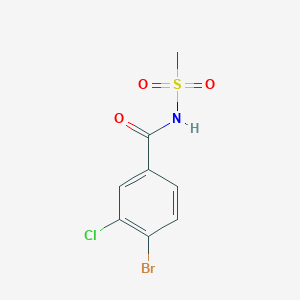 4-bromo-3-chloro-N-(methylsulfonyl)benzamide