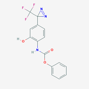 [2-Hydroxy-4-(3-trifluoromethyl-3H-diazirin-3-yl)-phenyl]-carbamic acid phenyl ester