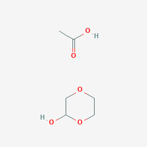 Acetic acid;1,4-dioxan-2-ol