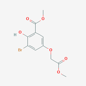 Methyl 3-bromo-2-hydroxy-5-(2-methoxy-2-oxoethoxy)benzoate