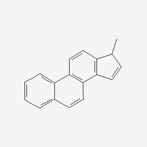 molecular formula C18H14 B14749440 17-Methylgona-1(10),2,4,6,8,11,13,15-octaene CAS No. 3353-08-0