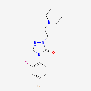 4-(4-bromo-2-fluorophenyl)-1-[2-(diethylamino)ethyl]-1H-1,2,4-triazol-5(4H)-one