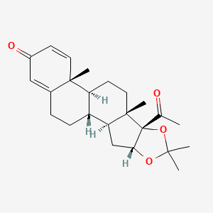 (1R,2S,4R,8S,9S,12S,13R)-8-acetyl-6,6,9,13-tetramethyl-5,7-dioxapentacyclo[10.8.0.02,9.04,8.013,18]icosa-14,17-dien-16-one