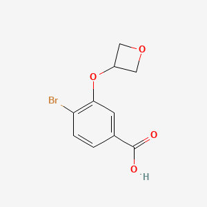 molecular formula C10H9BrO4 B1474952 4-Bromo-3-(oxetan-3-yloxy)-benzoic acid CAS No. 1694637-31-4