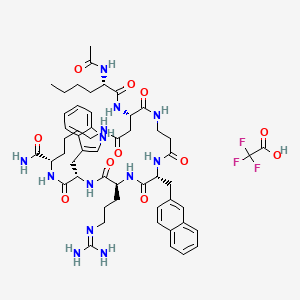 molecular formula C53H70F3N13O11 B14749537 PG106 Tfa 