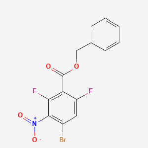 4-Bromo-2,6-difluoro-3-nitrobenzoic acid benzyl ester