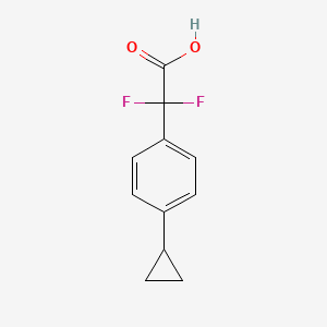 molecular formula C11H10F2O2 B1474959 2-(4-Cyclopropylphenyl)-2,2-difluoroacetic acid CAS No. 1860875-60-0