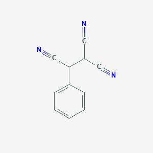 molecular formula C11H7N3 B14749593 2-Phenylethane-1,1,2-tricarbonitrile CAS No. 4965-21-3