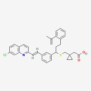 (1-{[(1-{3-[(E)-2-(7-chloroquinolin-2-yl)ethenyl]phenyl}-3-[2-(prop-1-en-2-yl)phenyl]propyl)sulfanyl]methyl}cyclopropyl)acetic acid