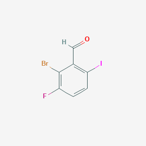 molecular formula C7H3BrFIO B1474965 2-Bromo-3-fluoro-6-iodobenzaldehyde CAS No. 1799949-67-9