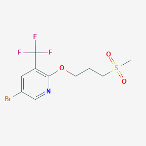 5-Bromo-2-(3-(methylsulfonyl)propoxy)-3-(trifluoromethyl)pyridine