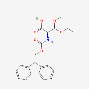 (R)-2-((((9H-fluoren-9-yl)methoxy)carbonyl)amino)-3,3-diethoxypropanoic acid