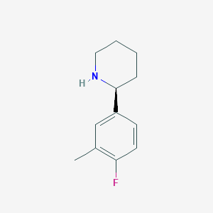 (S)-2-(4-Fluoro-3-methylphenyl)piperidine