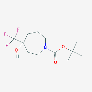 4-Hydroxy-4-trifluoromethyl-azepane-1-carboxylic acid tert-butyl ester
