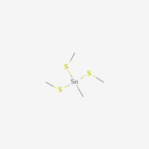 Methyl[tris(methylsulfanyl)]stannane