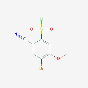 4-Bromo-2-cyano-5-methoxybenzenesulfonyl chloride