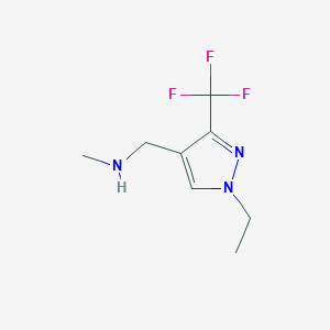 1-(1-ethyl-3-(trifluoromethyl)-1H-pyrazol-4-yl)-N-methylmethanamine