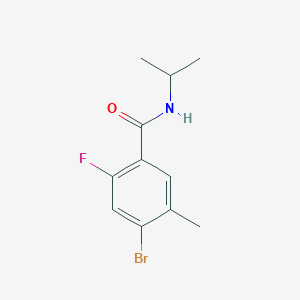 molecular formula C11H13BrFNO B1474989 4-Bromo-2-fluoro-N-isopropyl-5-methylbenzamide CAS No. 1802886-24-3