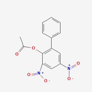 (2,4-Dinitro-6-phenylphenyl) acetate