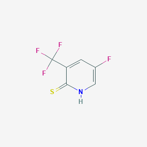 molecular formula C6H3F4NS B1474992 5-Fluoro-2-mercapto-3-(trifluoromethyl)pyridine CAS No. 1214385-35-9
