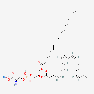 sodium;(2S)-2-amino-3-[[(2R)-2-[(4Z,7Z,10Z,13Z,16Z,19Z)-docosa-4,7,10,13,16,19-hexaenoyl]oxy-3-octadecanoyloxypropoxy]-hydroxyphosphoryl]oxypropanoate