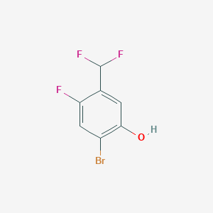 molecular formula C7H4BrF3O B1474995 2-Bromo-5-(difluoromethyl)-4-fluorophenol CAS No. 1807080-29-0