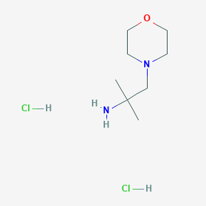 molecular formula C8H20Cl2N2O B1474999 1,1-Dimethyl-2-(4-morpholinyl)ethylamine dihydrochloride CAS No. 1453802-68-0