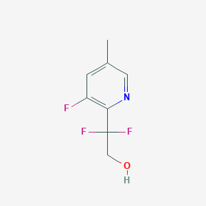 molecular formula C8H8F3NO B1475000 2,2-Difluoro-2-(3-fluoro-5-methylpyridin-2-yl)ethanol CAS No. 1838637-24-3